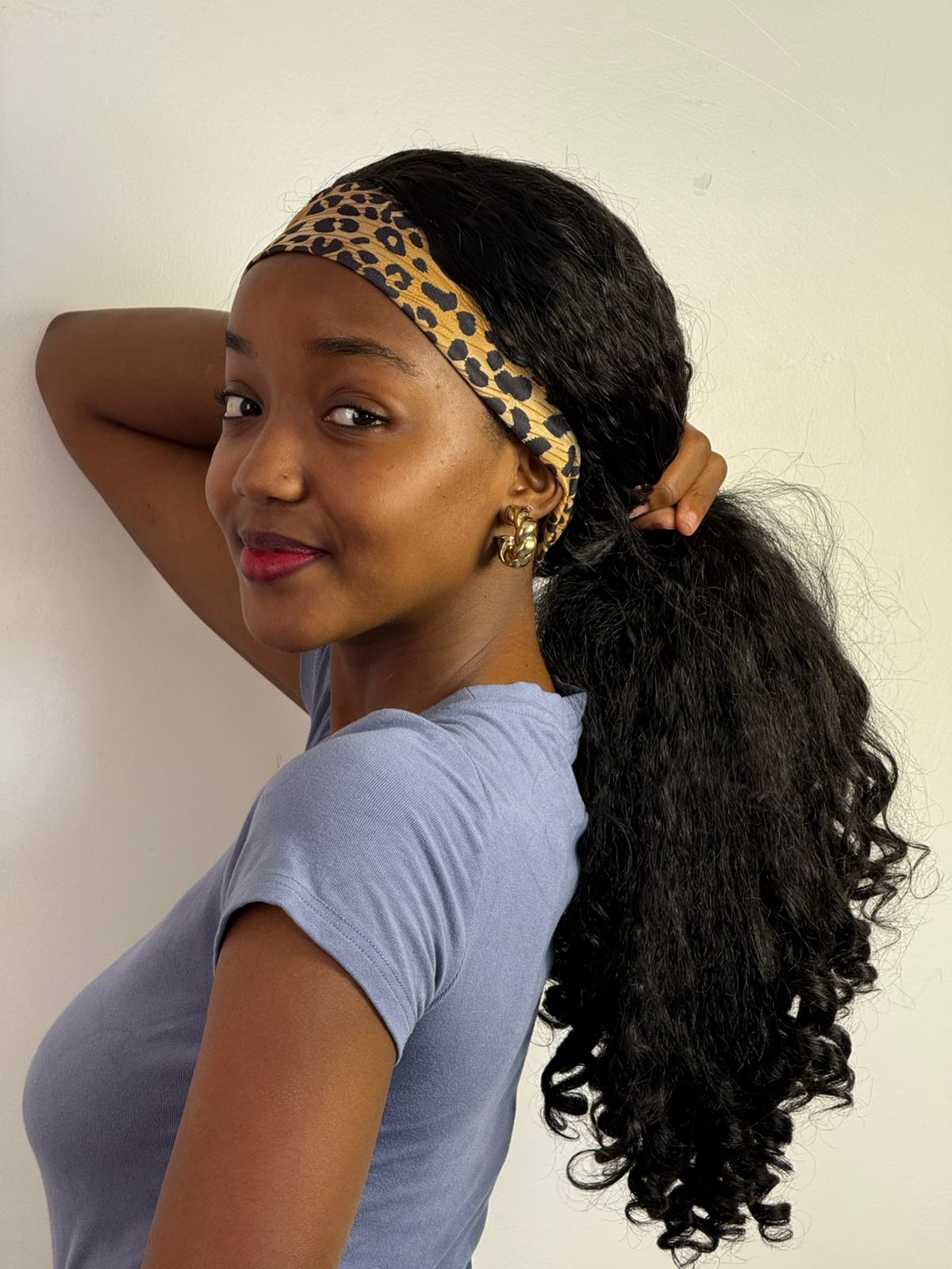 Beautiful model showcasing Wigland wigs